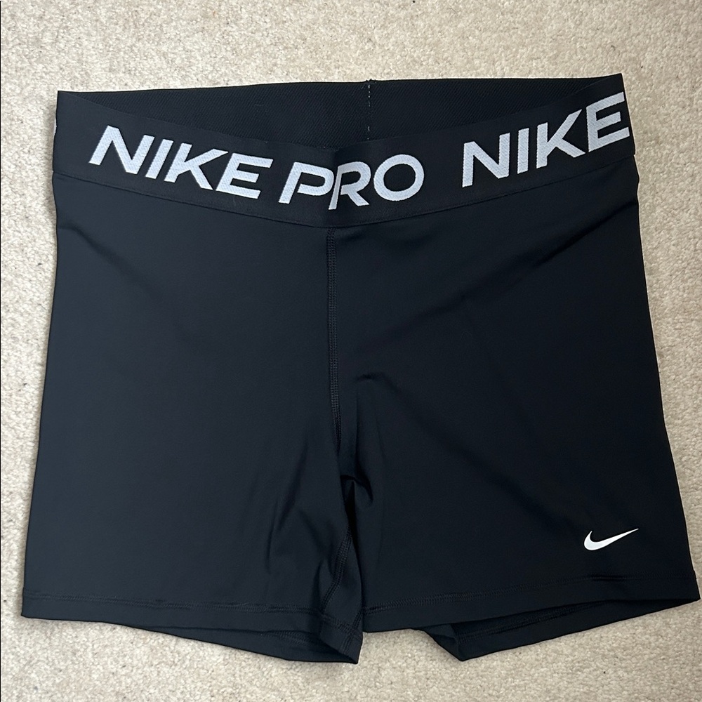 Nike Pro Women's Athletic Black Shorts Dri-Fit Large